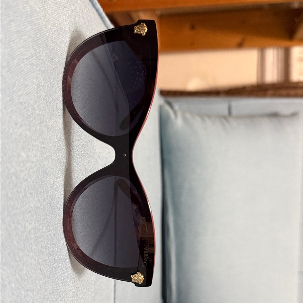 Versace Black and Brown Sunglasses